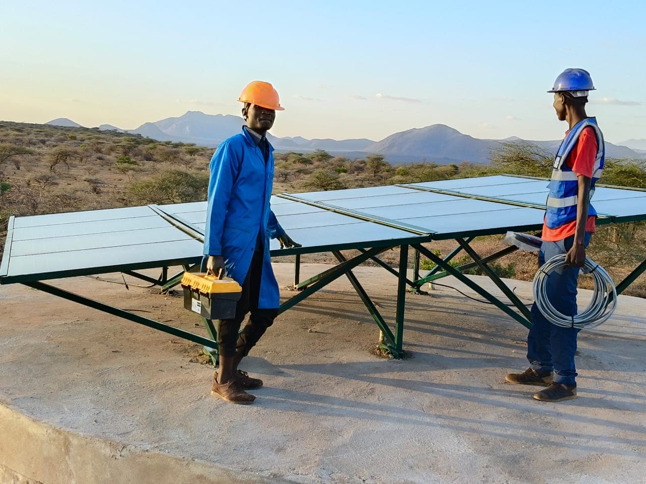 Solar panels installed on rooftop in Kenya by GreenFusion Technologies